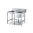 Stainless Steel Single Bowl Sink w/ Chute Hole
